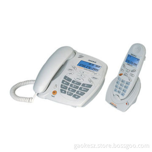 DECT phone, 2 handsets & outside line can make 3-way talking, 2 handsets can talk with each otherNew